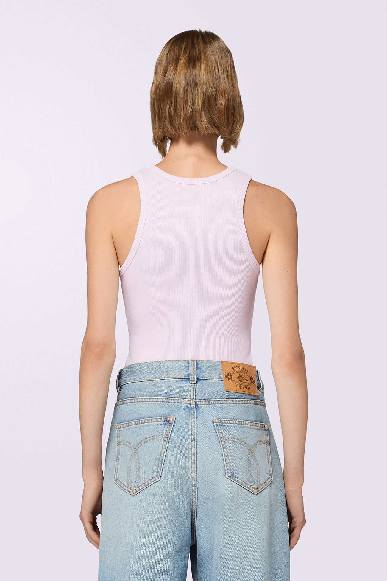 Angels Patch Tank Top Pink